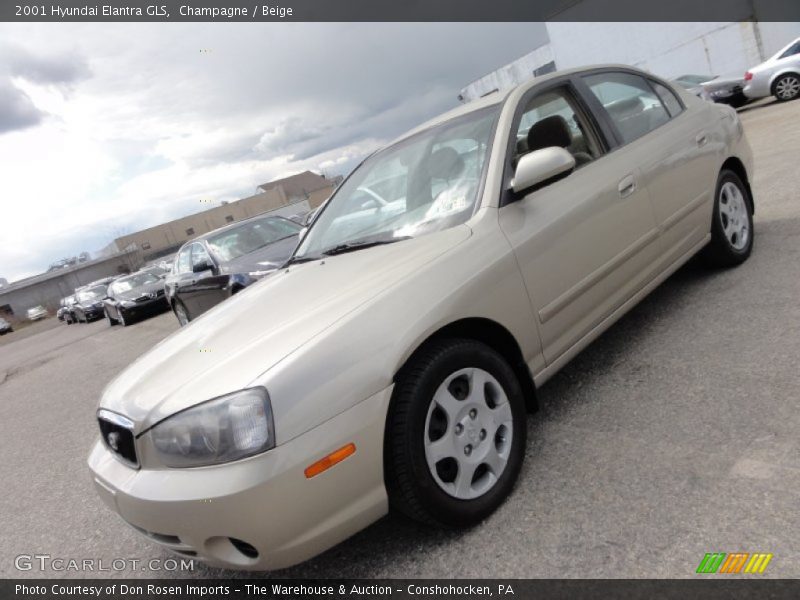 Champagne / Beige 2001 Hyundai Elantra GLS