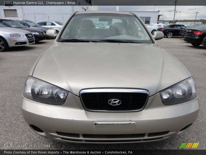 Champagne / Beige 2001 Hyundai Elantra GLS