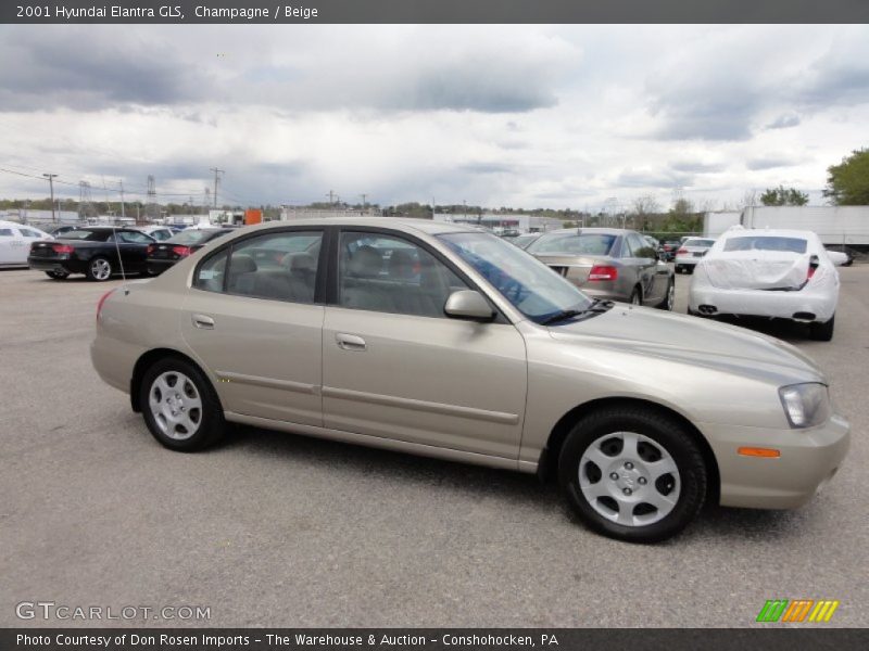 Champagne / Beige 2001 Hyundai Elantra GLS