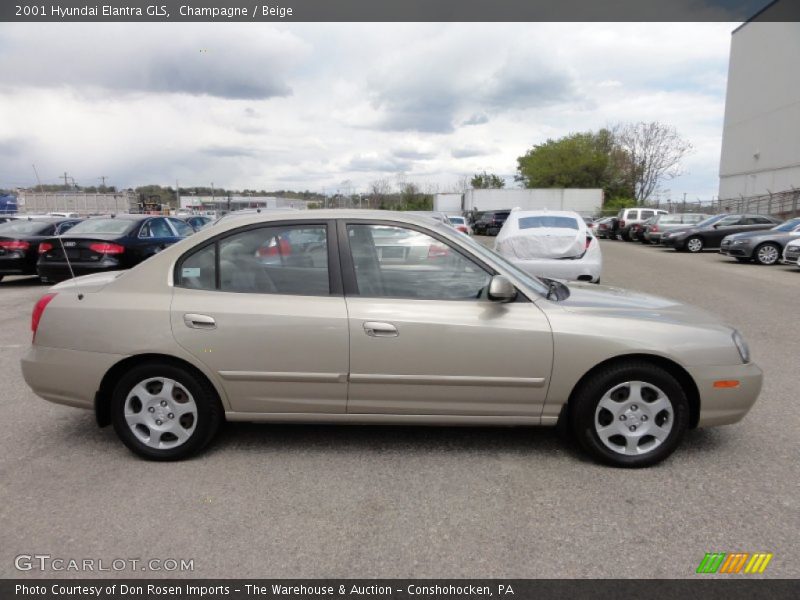 Champagne / Beige 2001 Hyundai Elantra GLS