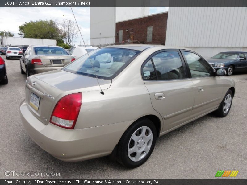 Champagne / Beige 2001 Hyundai Elantra GLS