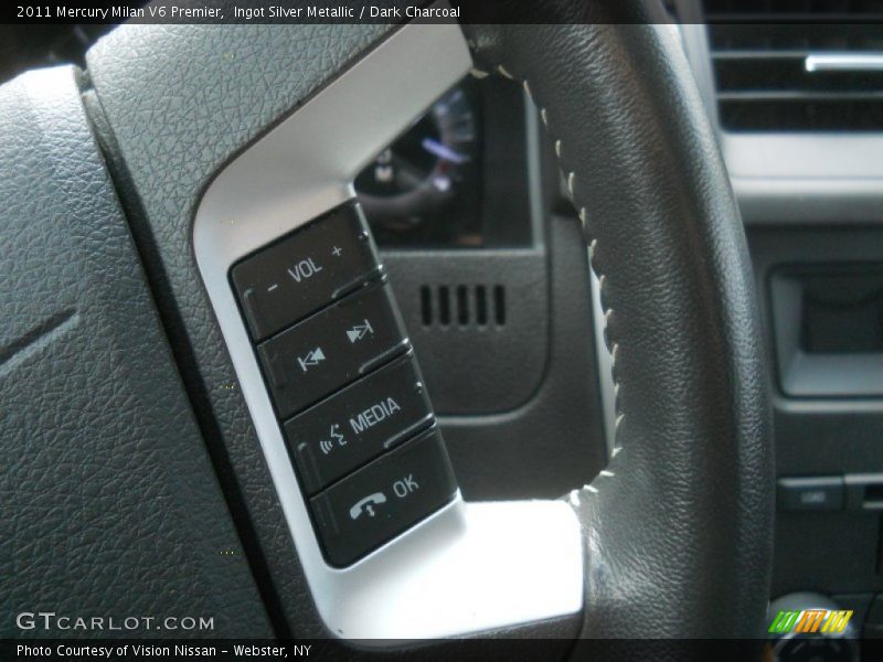 Ingot Silver Metallic / Dark Charcoal 2011 Mercury Milan V6 Premier
