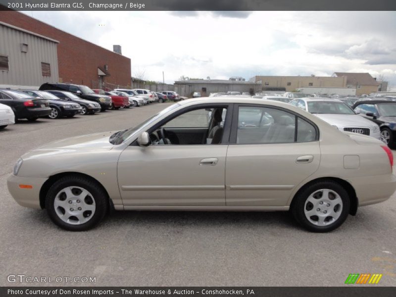 Champagne / Beige 2001 Hyundai Elantra GLS