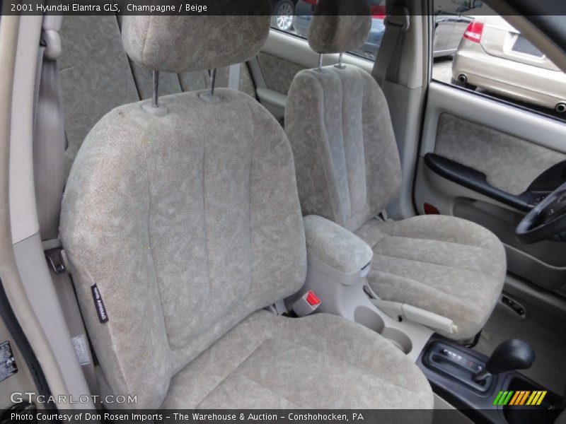 Champagne / Beige 2001 Hyundai Elantra GLS