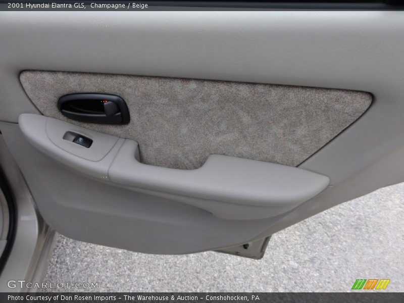 Champagne / Beige 2001 Hyundai Elantra GLS