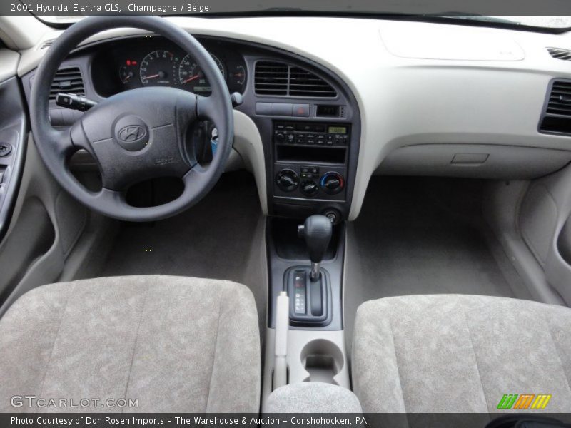 Champagne / Beige 2001 Hyundai Elantra GLS