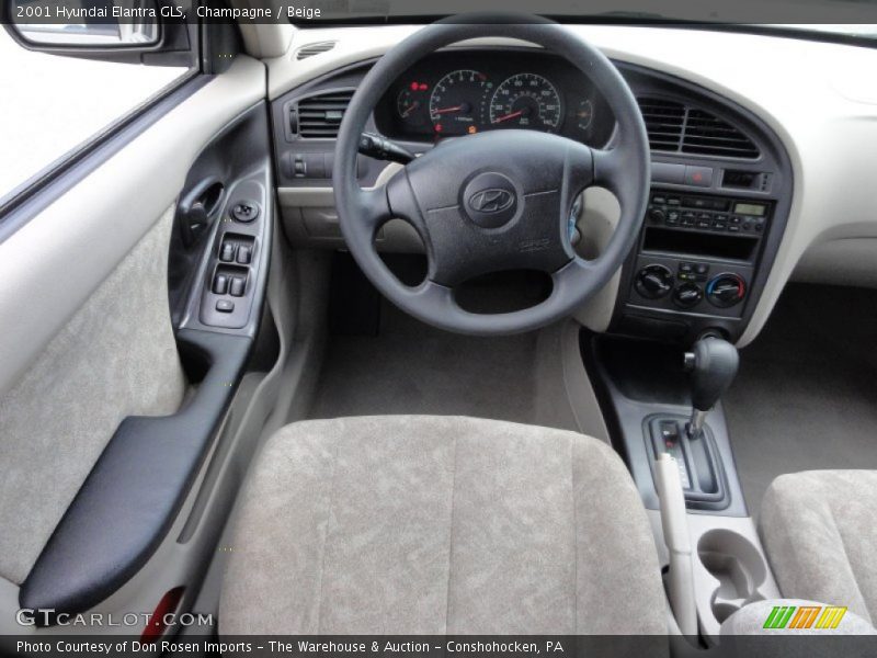 Champagne / Beige 2001 Hyundai Elantra GLS