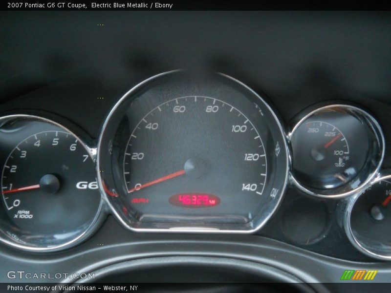Electric Blue Metallic / Ebony 2007 Pontiac G6 GT Coupe