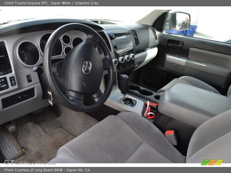 Super White / Graphite Gray 2009 Toyota Sequoia SR5