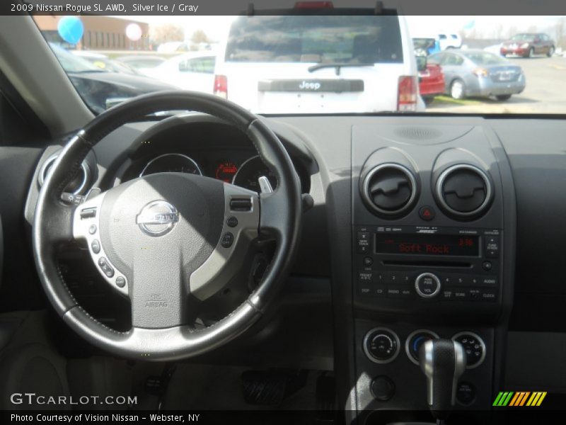 Silver Ice / Gray 2009 Nissan Rogue SL AWD