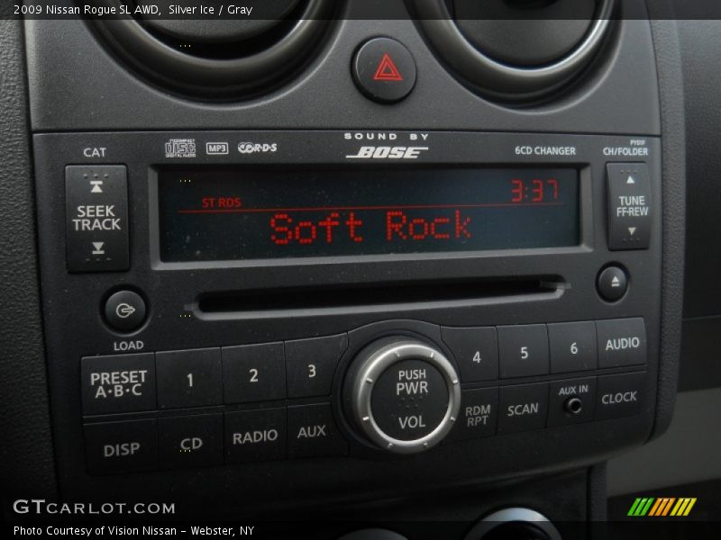 Silver Ice / Gray 2009 Nissan Rogue SL AWD
