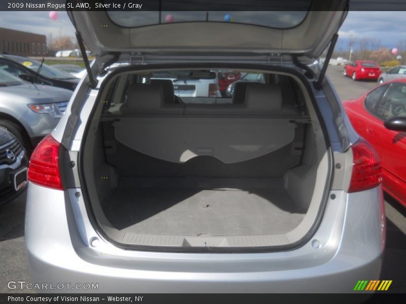 Silver Ice / Gray 2009 Nissan Rogue SL AWD