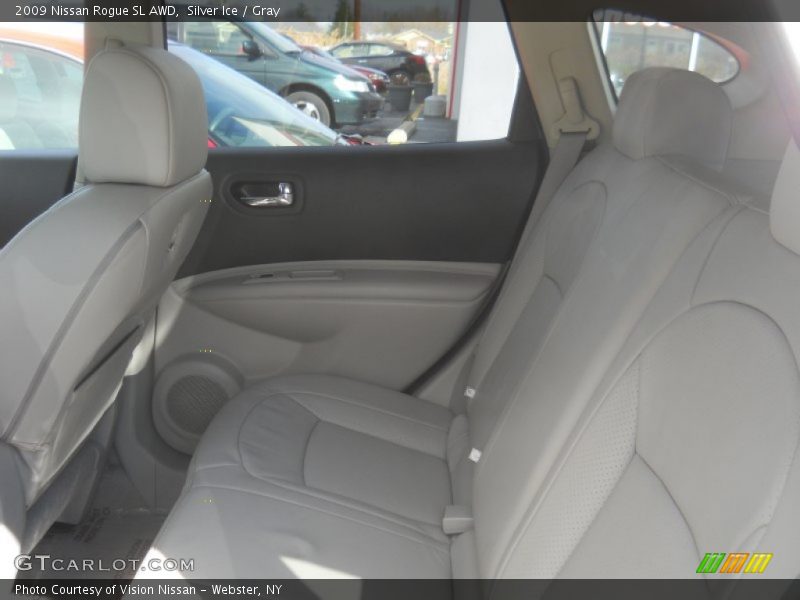 Silver Ice / Gray 2009 Nissan Rogue SL AWD