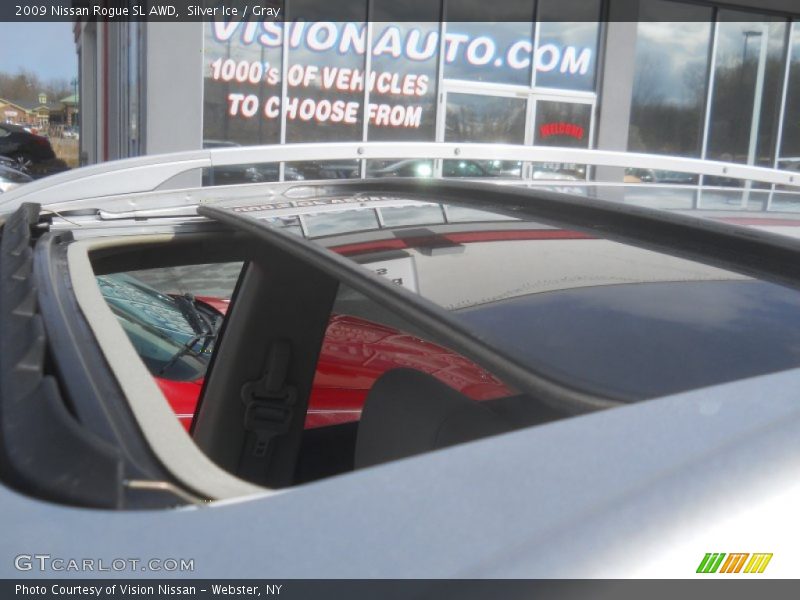 Silver Ice / Gray 2009 Nissan Rogue SL AWD