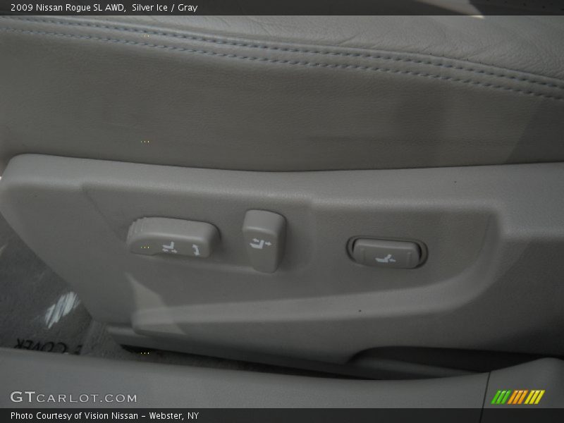 Silver Ice / Gray 2009 Nissan Rogue SL AWD