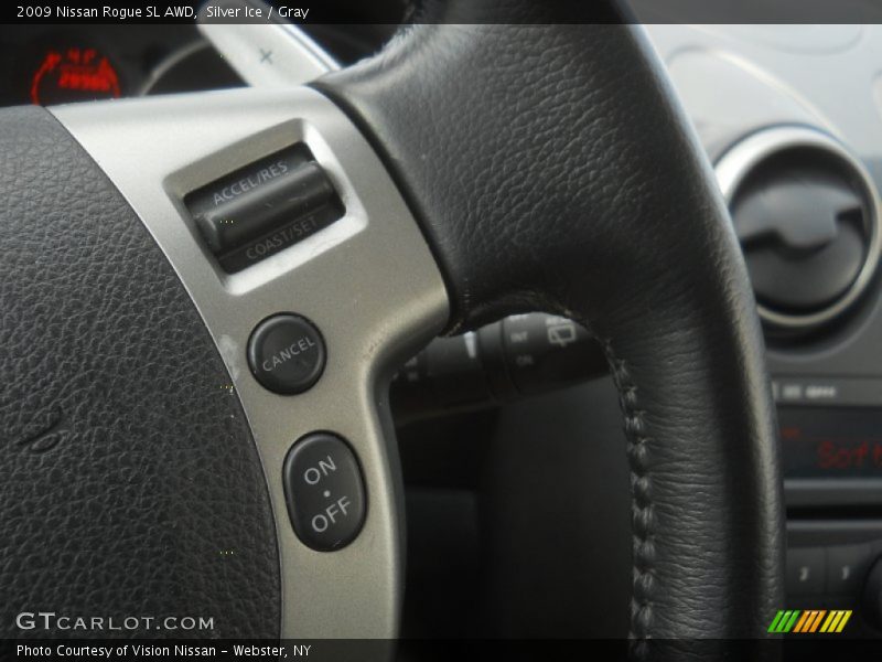 Silver Ice / Gray 2009 Nissan Rogue SL AWD