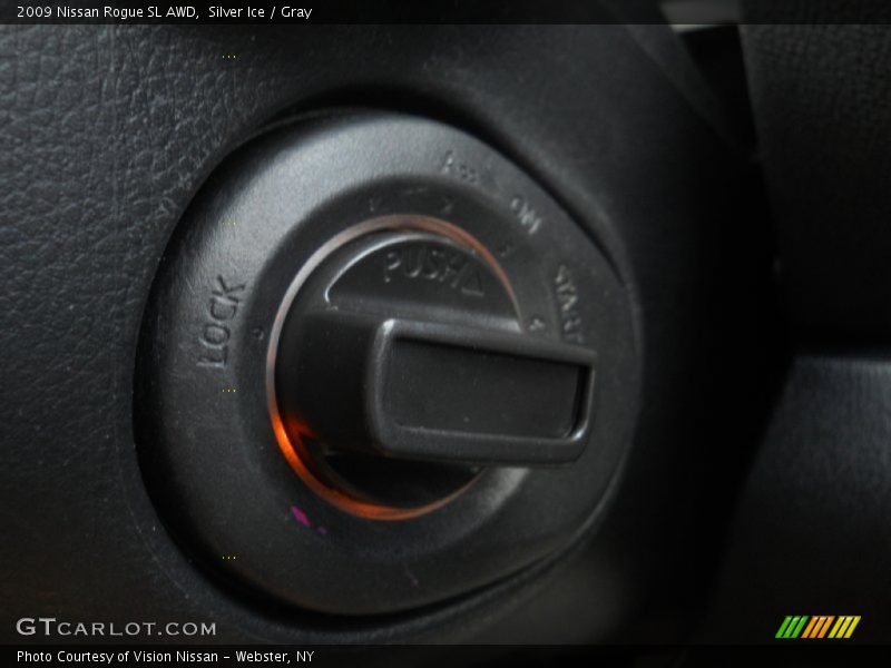 Silver Ice / Gray 2009 Nissan Rogue SL AWD
