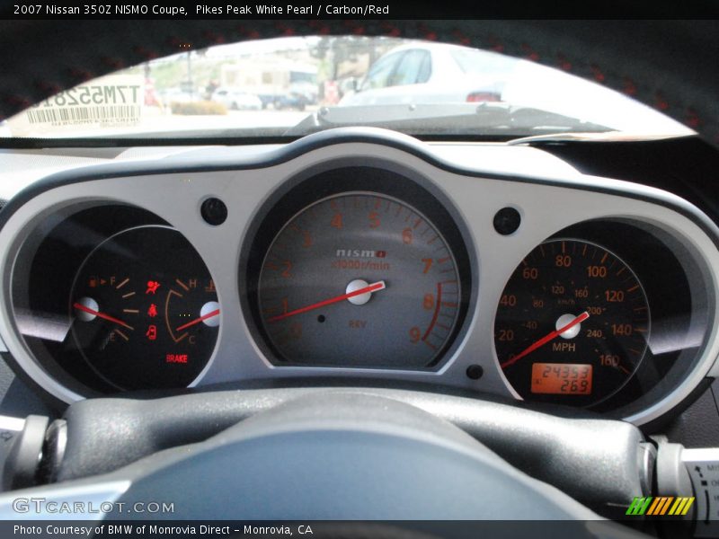 Pikes Peak White Pearl / Carbon/Red 2007 Nissan 350Z NISMO Coupe