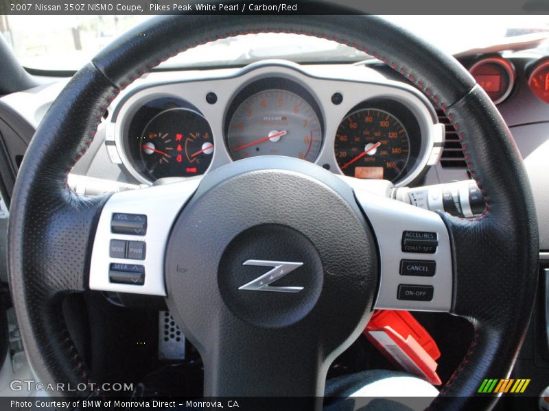 Pikes Peak White Pearl / Carbon/Red 2007 Nissan 350Z NISMO Coupe