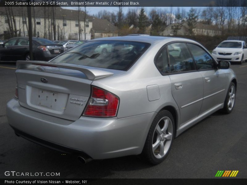 Brilliant Silver Metallic / Charcoal Black 2005 Subaru Legacy 2.5 GT Sedan