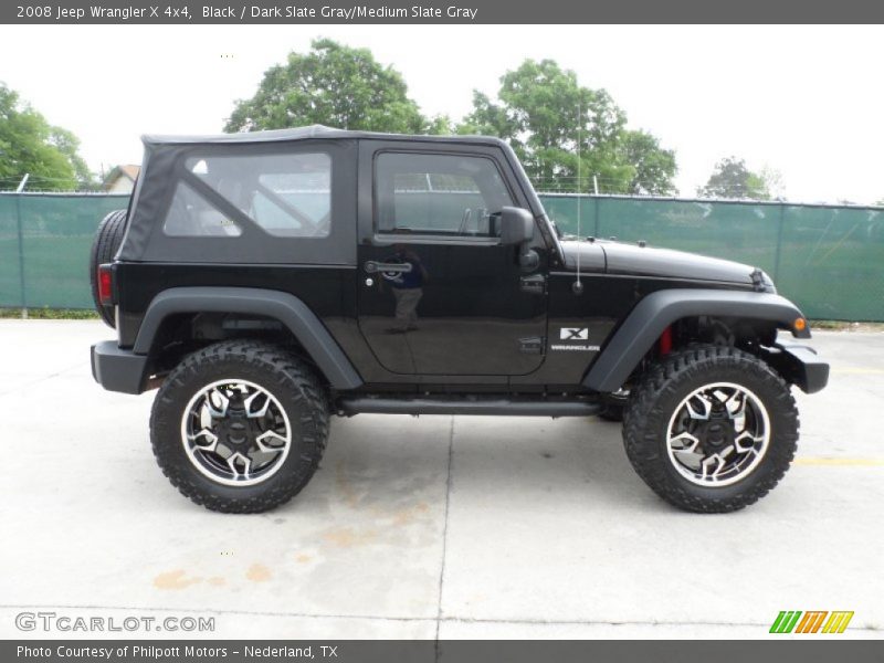 Black / Dark Slate Gray/Medium Slate Gray 2008 Jeep Wrangler X 4x4