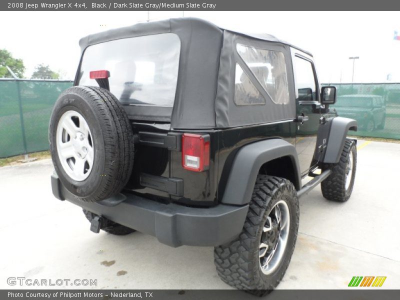 Black / Dark Slate Gray/Medium Slate Gray 2008 Jeep Wrangler X 4x4