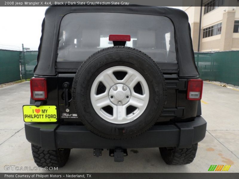 Black / Dark Slate Gray/Medium Slate Gray 2008 Jeep Wrangler X 4x4