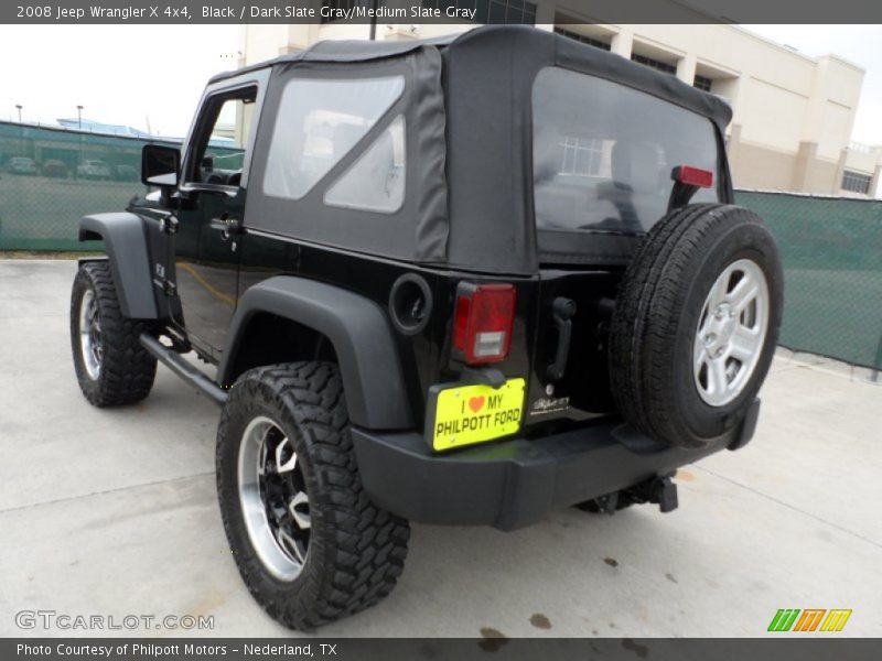 Black / Dark Slate Gray/Medium Slate Gray 2008 Jeep Wrangler X 4x4