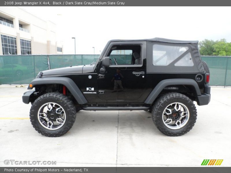 Black / Dark Slate Gray/Medium Slate Gray 2008 Jeep Wrangler X 4x4