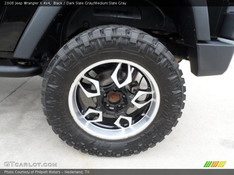 Black / Dark Slate Gray/Medium Slate Gray 2008 Jeep Wrangler X 4x4