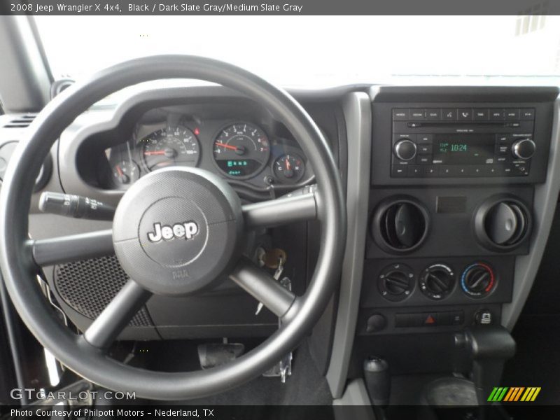 Black / Dark Slate Gray/Medium Slate Gray 2008 Jeep Wrangler X 4x4