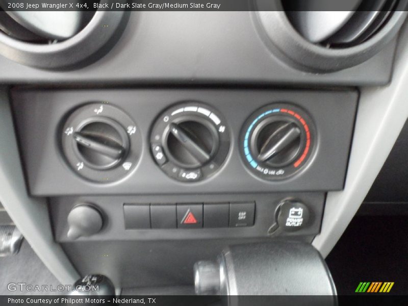 Black / Dark Slate Gray/Medium Slate Gray 2008 Jeep Wrangler X 4x4