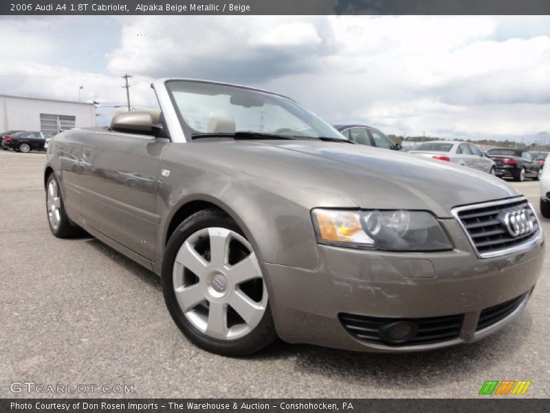 Alpaka Beige Metallic / Beige 2006 Audi A4 1.8T Cabriolet