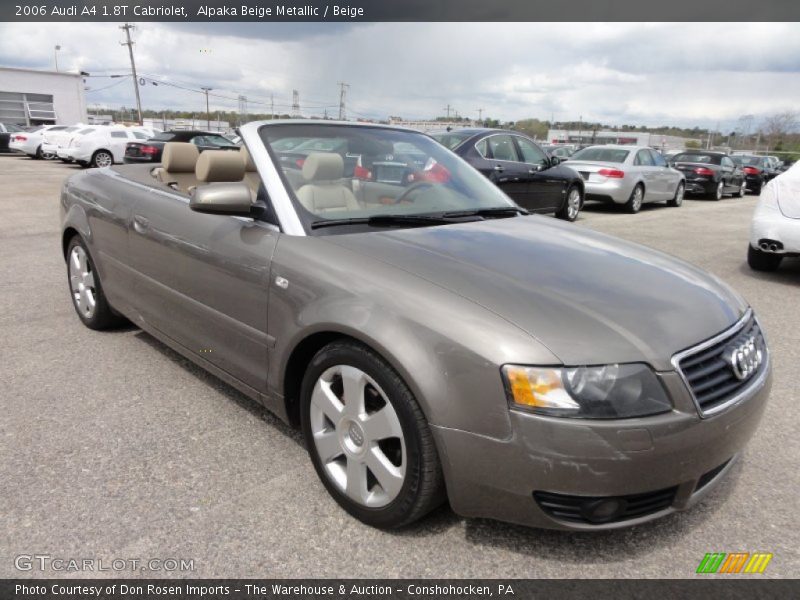 Alpaka Beige Metallic / Beige 2006 Audi A4 1.8T Cabriolet