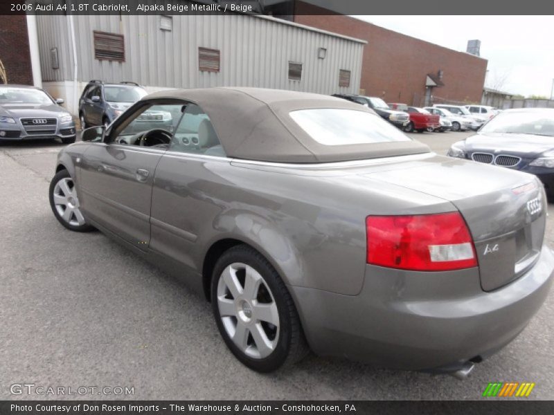 Alpaka Beige Metallic / Beige 2006 Audi A4 1.8T Cabriolet