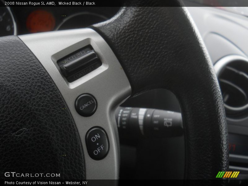 Wicked Black / Black 2008 Nissan Rogue SL AWD