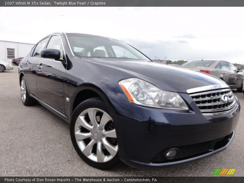 Twilight Blue Pearl / Graphite 2007 Infiniti M 35x Sedan