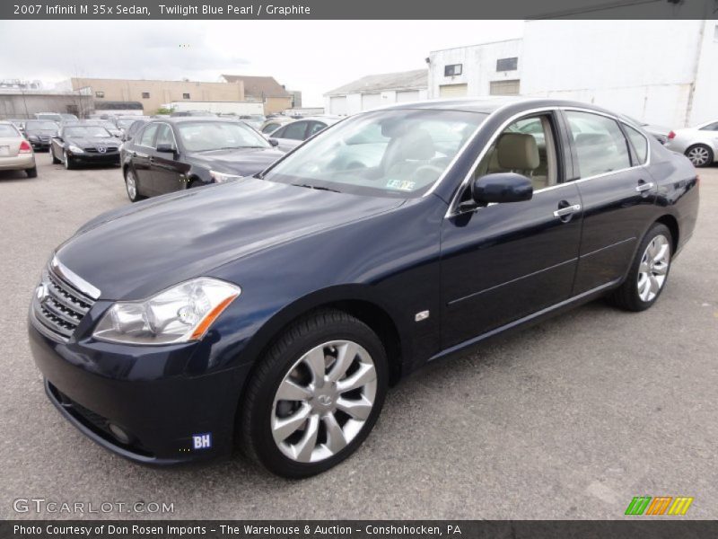 Twilight Blue Pearl / Graphite 2007 Infiniti M 35x Sedan