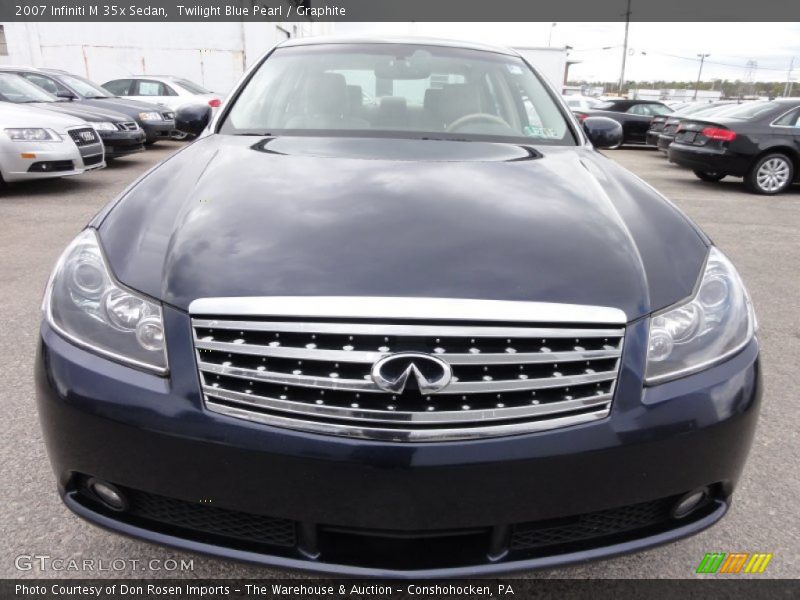 Twilight Blue Pearl / Graphite 2007 Infiniti M 35x Sedan