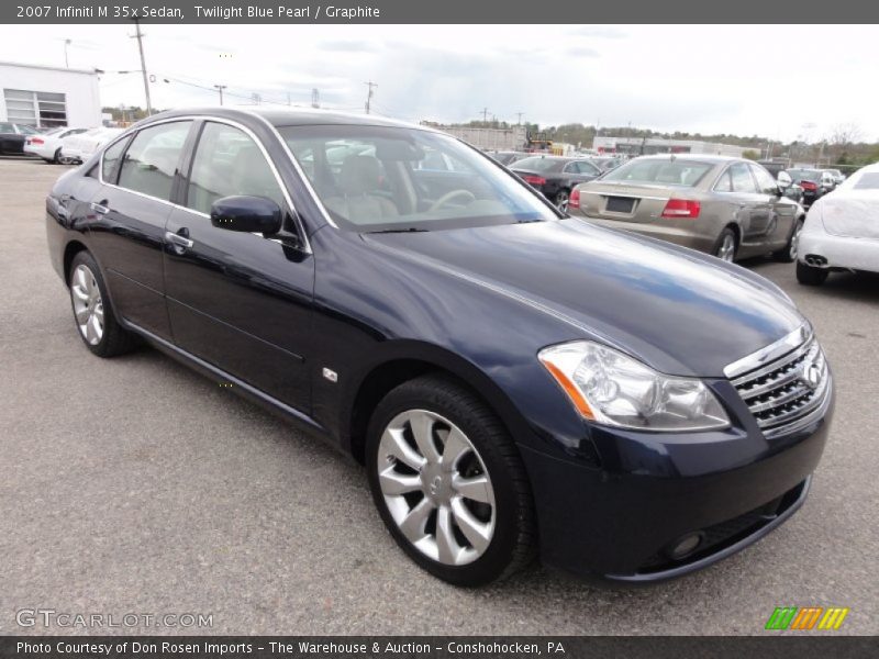 Twilight Blue Pearl / Graphite 2007 Infiniti M 35x Sedan
