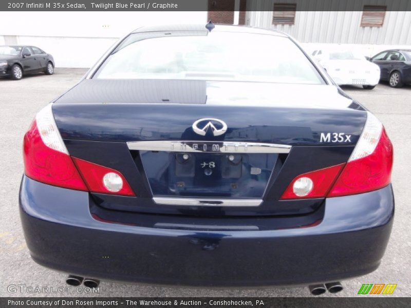 Twilight Blue Pearl / Graphite 2007 Infiniti M 35x Sedan