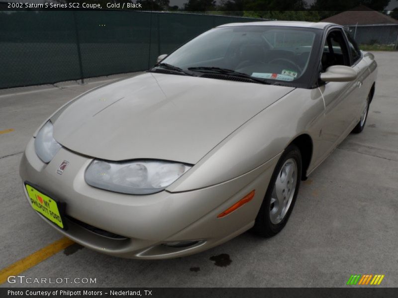 Gold / Black 2002 Saturn S Series SC2 Coupe