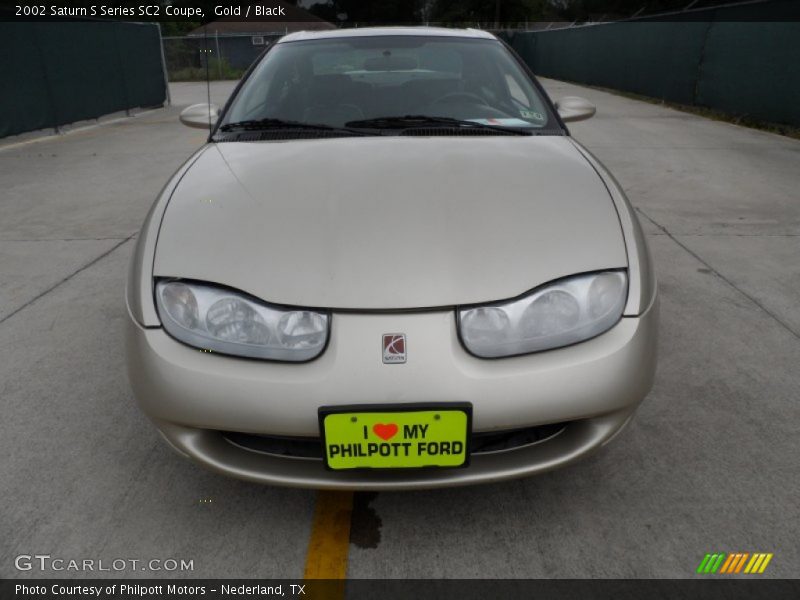 Gold / Black 2002 Saturn S Series SC2 Coupe