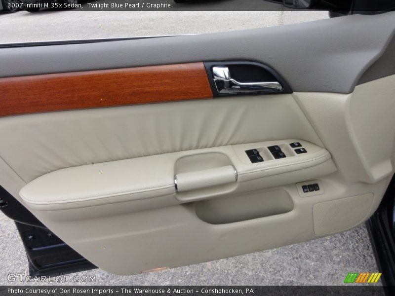 Twilight Blue Pearl / Graphite 2007 Infiniti M 35x Sedan