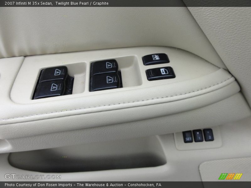 Twilight Blue Pearl / Graphite 2007 Infiniti M 35x Sedan