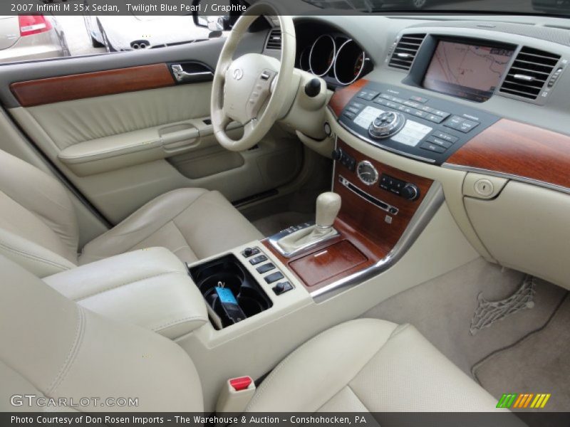 Twilight Blue Pearl / Graphite 2007 Infiniti M 35x Sedan