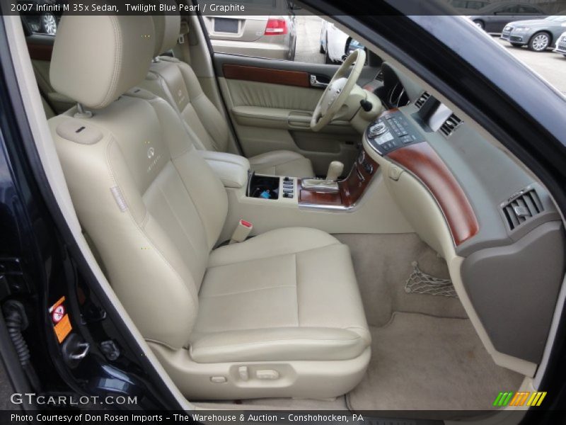 Twilight Blue Pearl / Graphite 2007 Infiniti M 35x Sedan