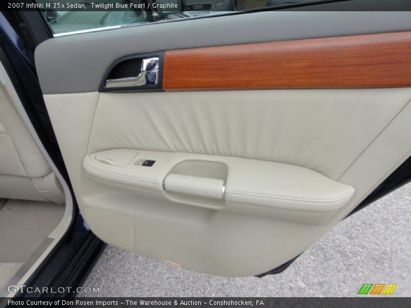 Twilight Blue Pearl / Graphite 2007 Infiniti M 35x Sedan