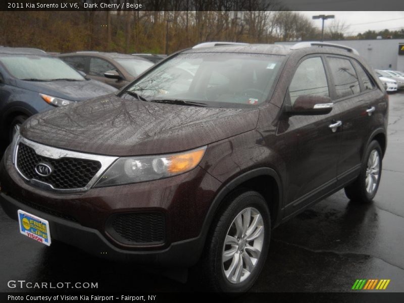 Dark Cherry / Beige 2011 Kia Sorento LX V6