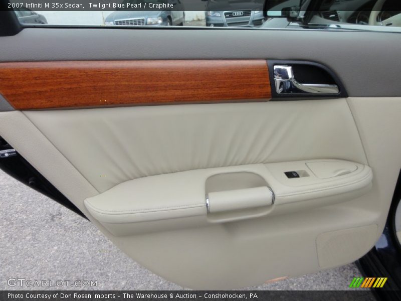 Twilight Blue Pearl / Graphite 2007 Infiniti M 35x Sedan